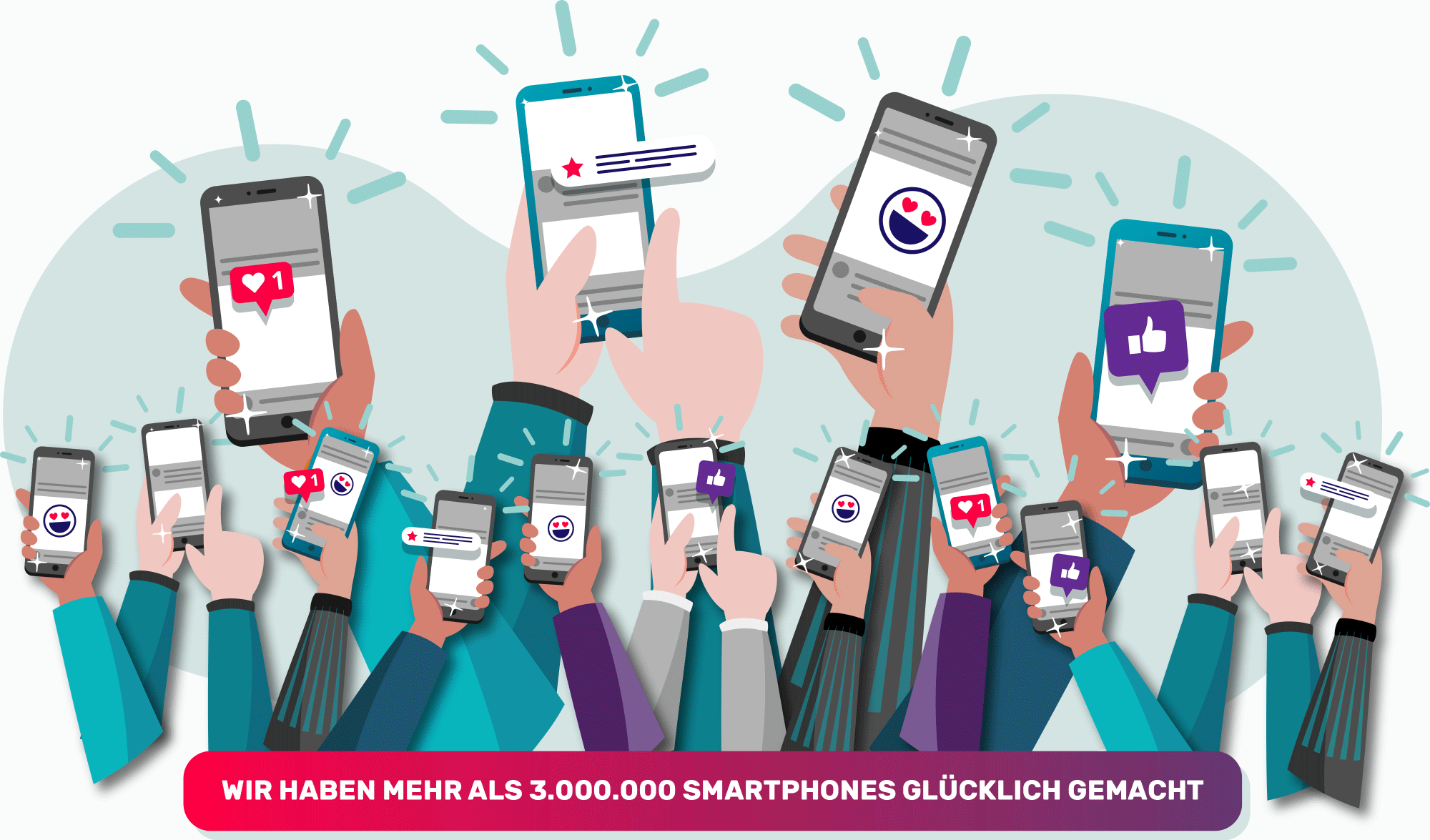 3.000.000 Smartphones glücklich gemacht